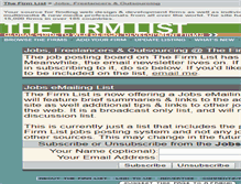Tablet Screenshot of jobs.firmlist.com