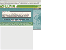 Tablet Screenshot of advertise.firmlist.com
